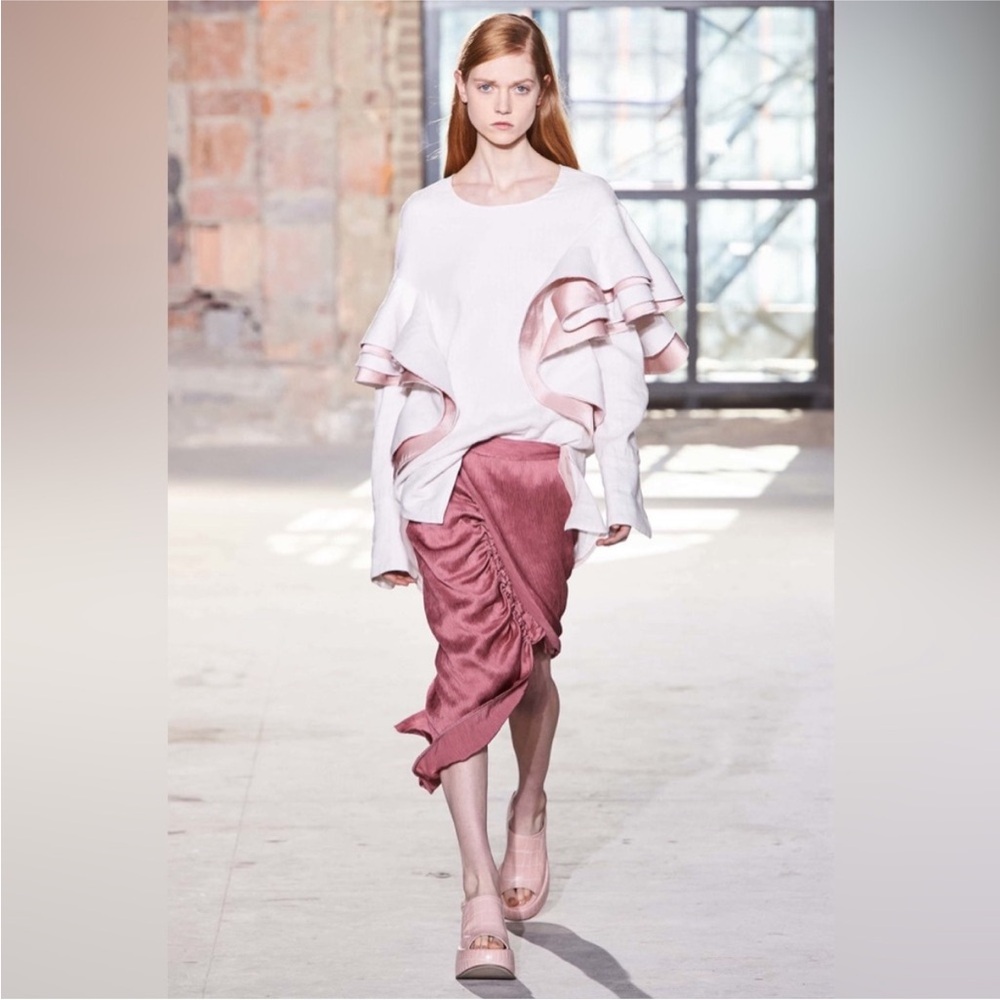 Elegant Mauve Maxi Skirt - Picture 6 of 6